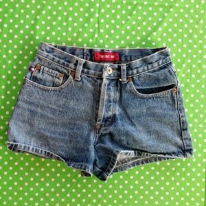 90s Vintage Hi-Rise Trust Me Denim Shorts Size 26